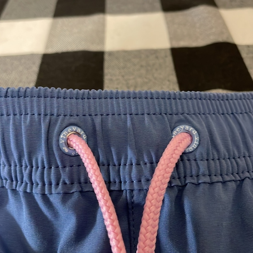 Vineyard Vines Lined Swim Trunks Large Swimsuit Pockets Drawstring Elastic Waist - Picture 4 of 10